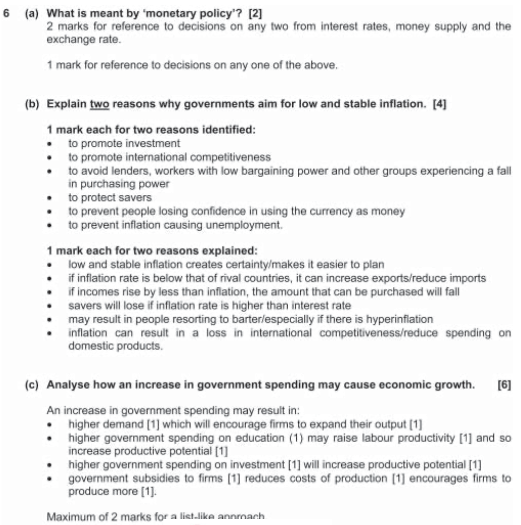 Example Candidate Responses (Standards Booklet)